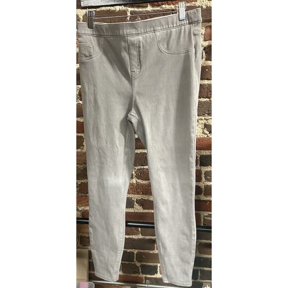 Spanx Gray Skinny Ankle Length Stretch Pull On Jean Jegging XL - Picture 2 of 7
